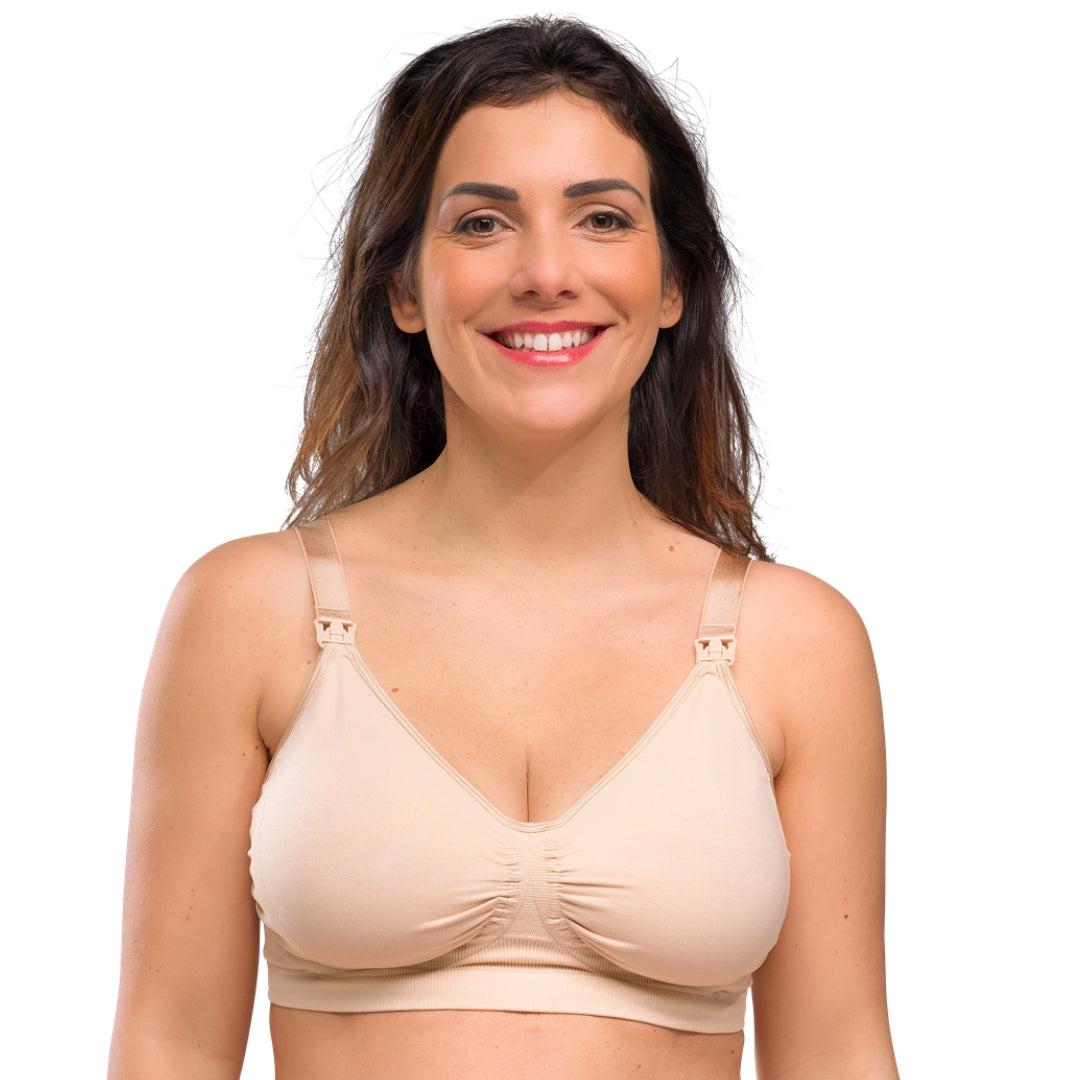 Carriwell Amme BH med gelebøjle - Uden fyld - Nude - Ammetøj - MamaMilla