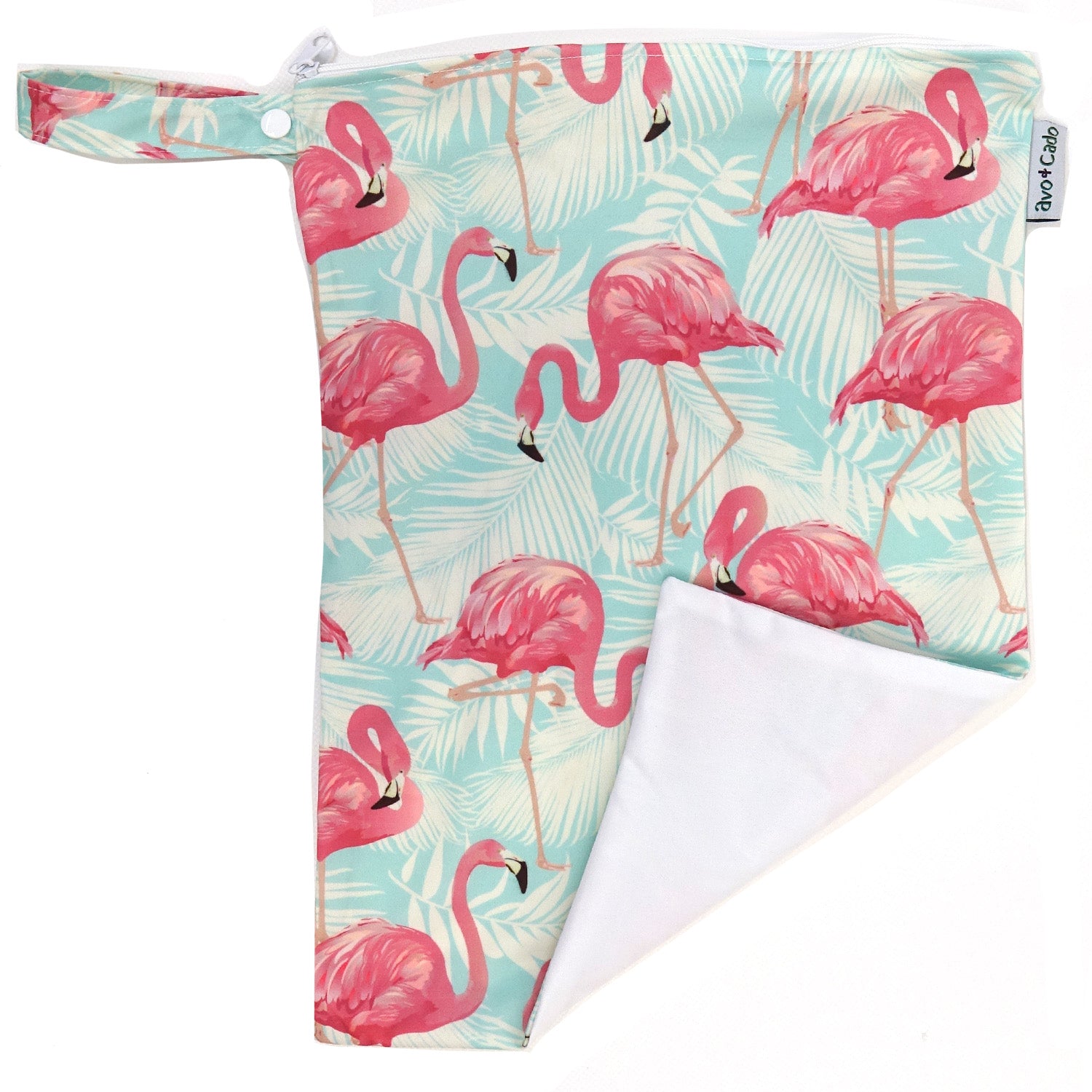 avo+cado Wetbag Medium med Et Rum - Flamingo - Wetbag medium - MamaMilla