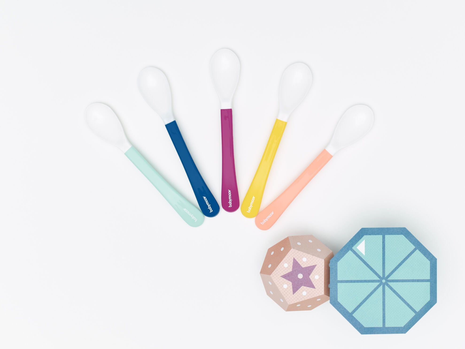 Babymoov Silikoneskeer til Mos og Grød +8 mdr - 5 stk (sæt) - Bestik - MamaMilla