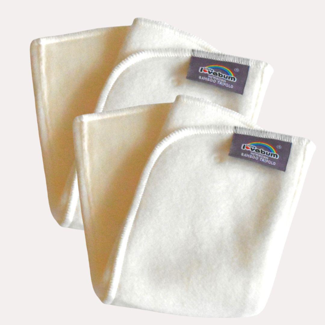 Little Lovebum Trifold til Nyfødt med Bambus og Staydry - 1 styk - Trifold - MamaMilla