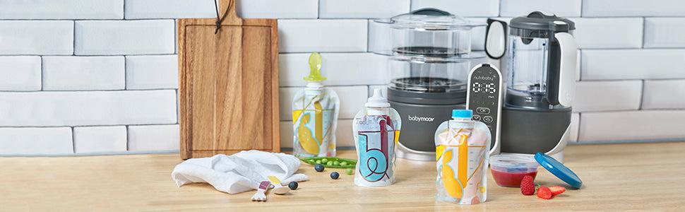 Babymoov Genanvendelige klemposer FOODI - Startersæt - Grød - MamaMilla