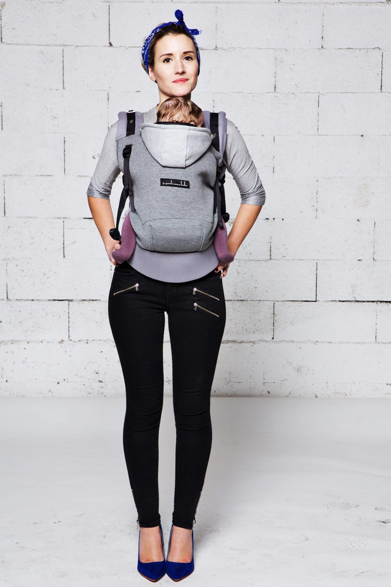 Love radius bæresele - Hoodie carrier - Mørkegrå/Flanel Grey - Bæresele - MamaMilla