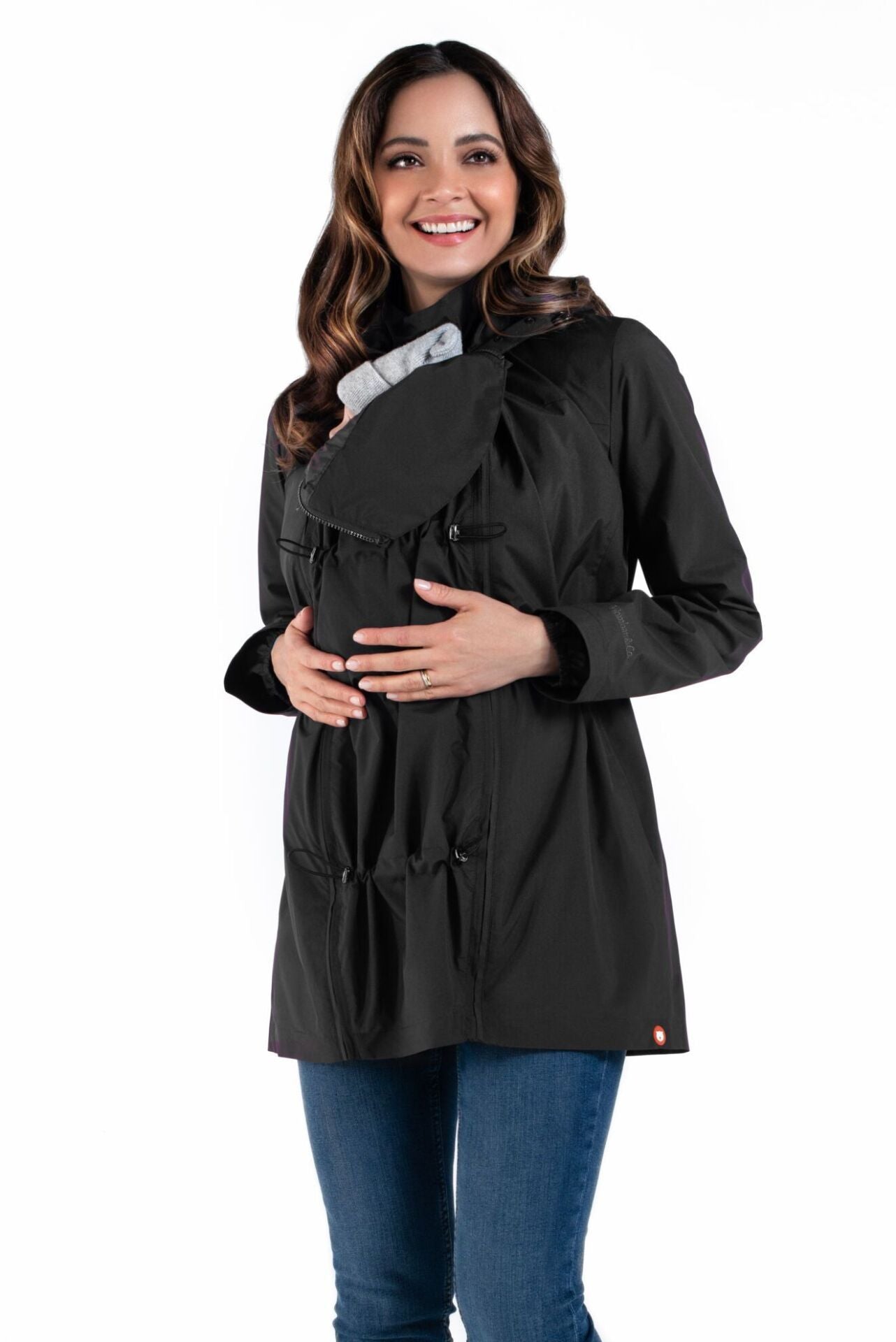 Wombat & Co. NUMBAT 4-i-1 overgangsjakke til gravide/bærejakke - Sort - Bærejakke - MamaMilla