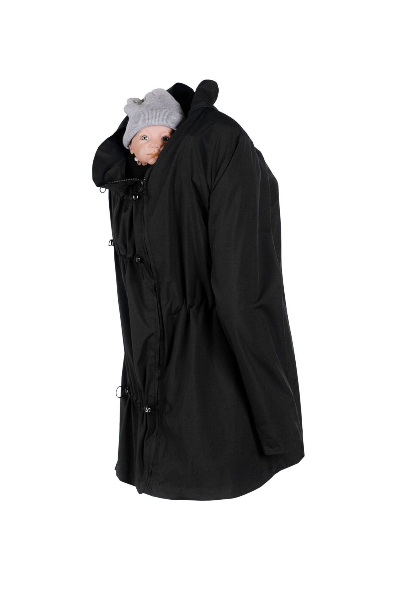 Wombat & Co. NUMBAT 4-i-1 overgangsjakke til gravide/bærejakke - Sort - Bærejakke - MamaMilla