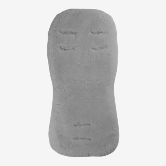 EasyGrow lammeskindstæppe til barnevognen - Grå - Lammeskindsindlæg - MamaMilla