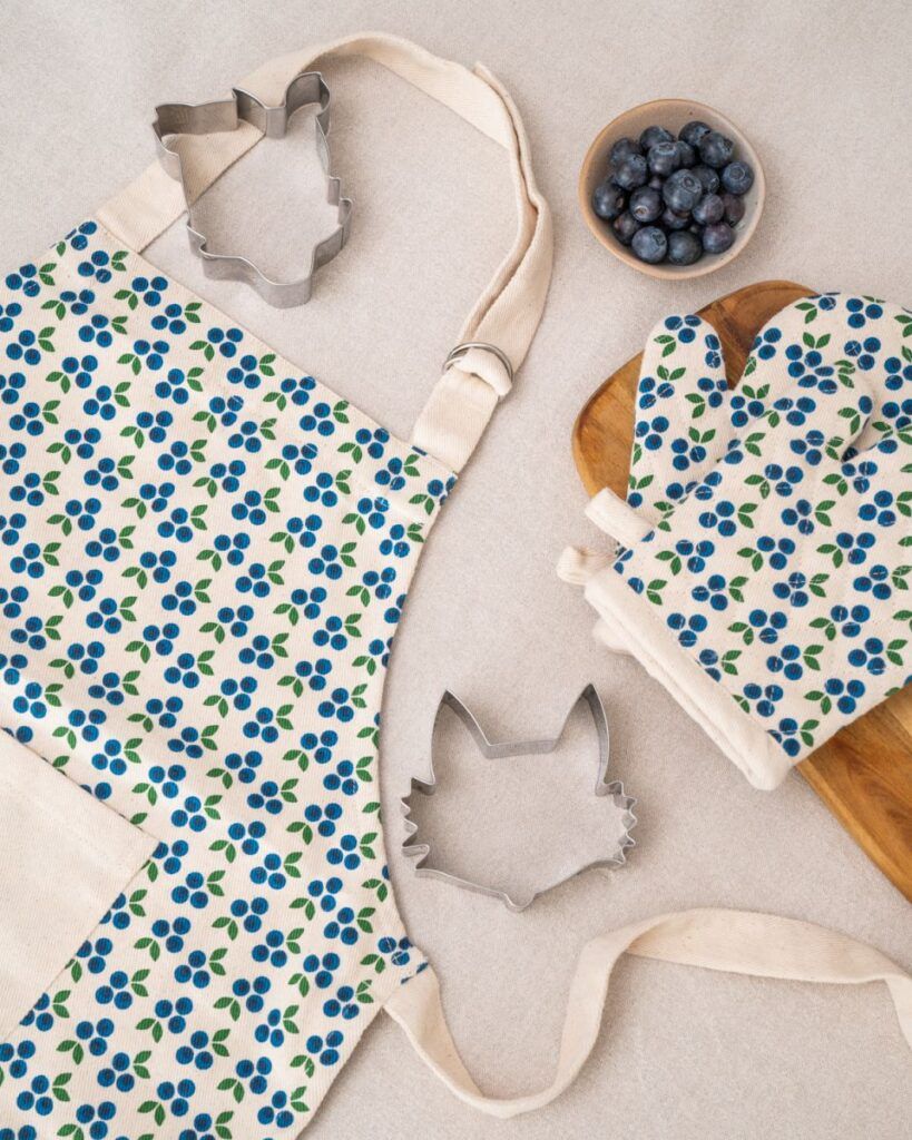 Forklæde, Barn - Blåbær - - MamaMilla