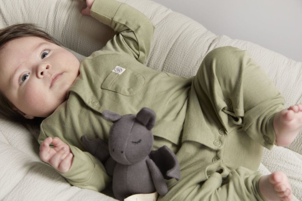 Cloby UV Playsuit - Olive Green 62/68 - - MamaMilla