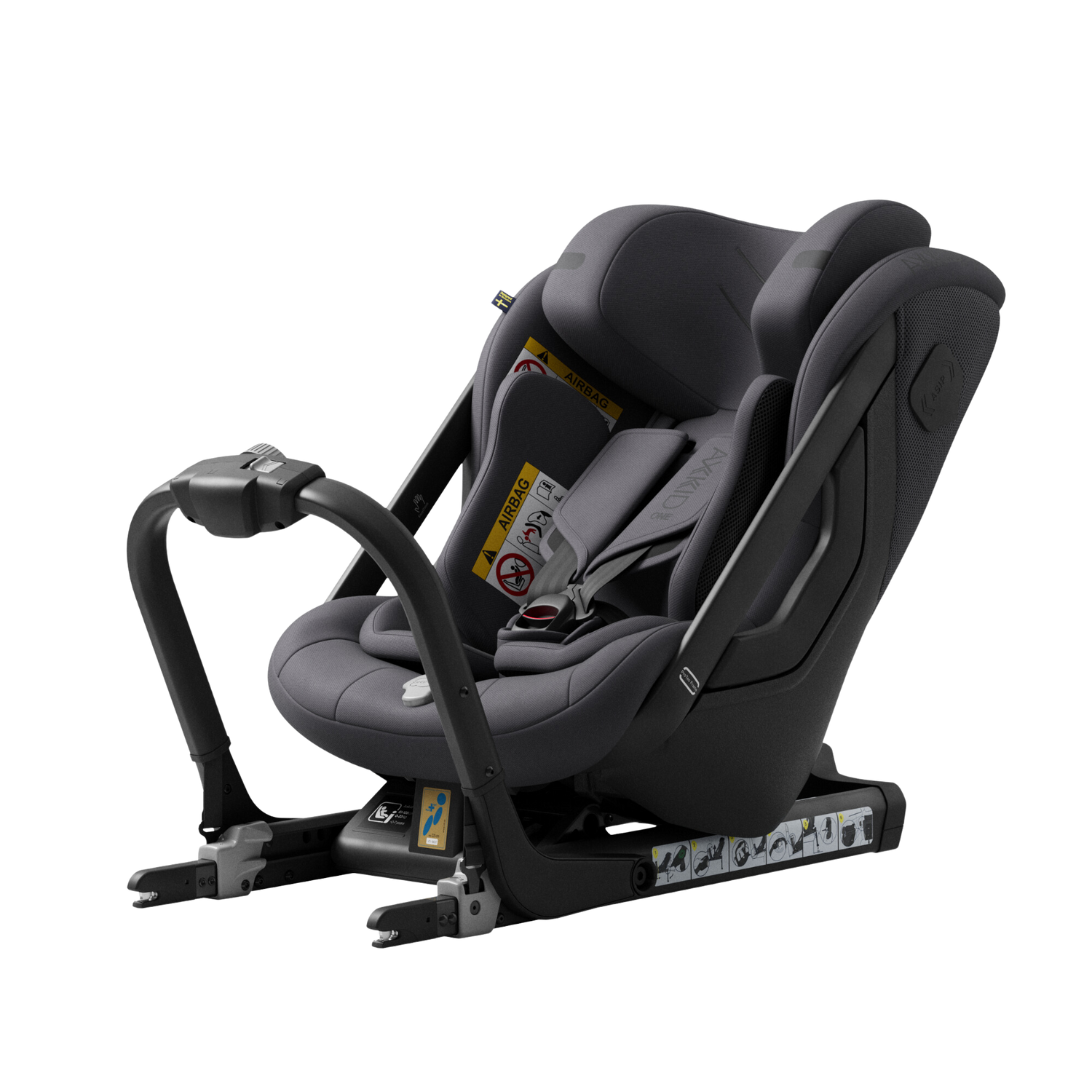 Axkid ONE 3 - Arctic Mist Grey - iSize 61-125 cm - 61-125 cm (3 mdr. til 7 år) - MamaMilla