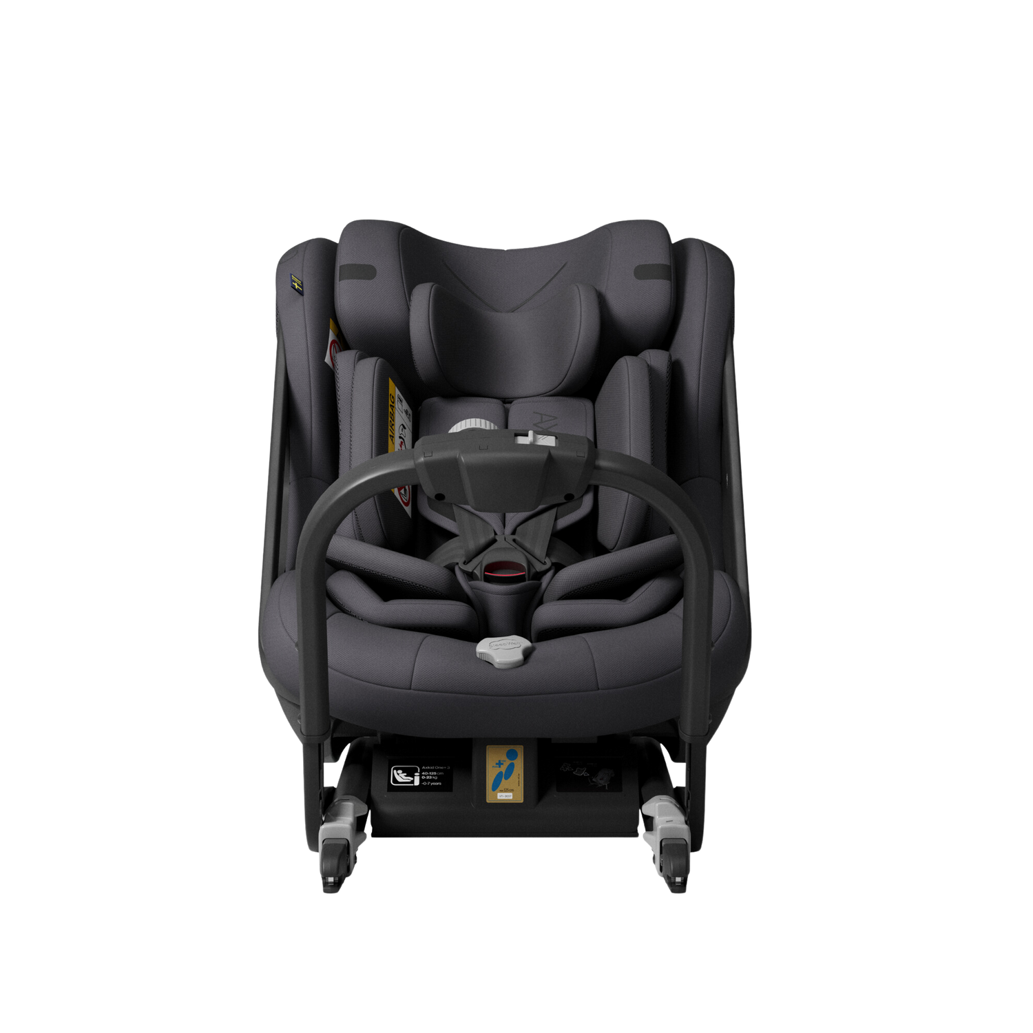 Axkid ONE+ 3 - Arctic Mist Grey - iSize 40-125 cm - 40-125 cm (Nyfødt til 7 år) - MamaMilla