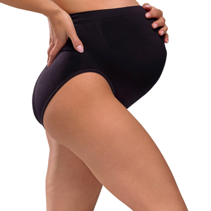 Carriwell trusser med støtte til gravide - Sort - Graviditetstøj - MamaMilla