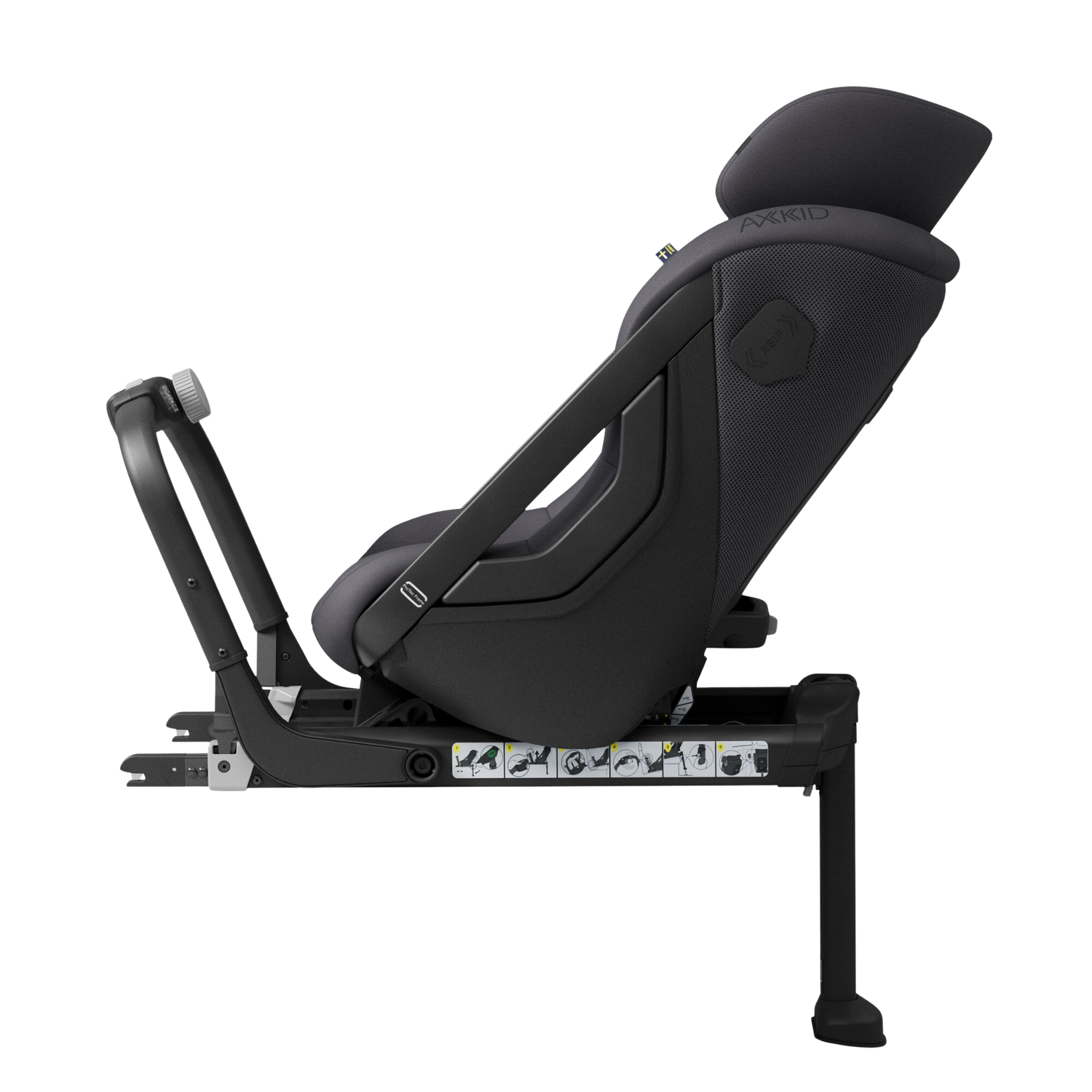 Axkid ONE 3 - Arctic Mist Grey - iSize 61-125 cm - 61-125 cm (3 mdr. til 7 år) - MamaMilla