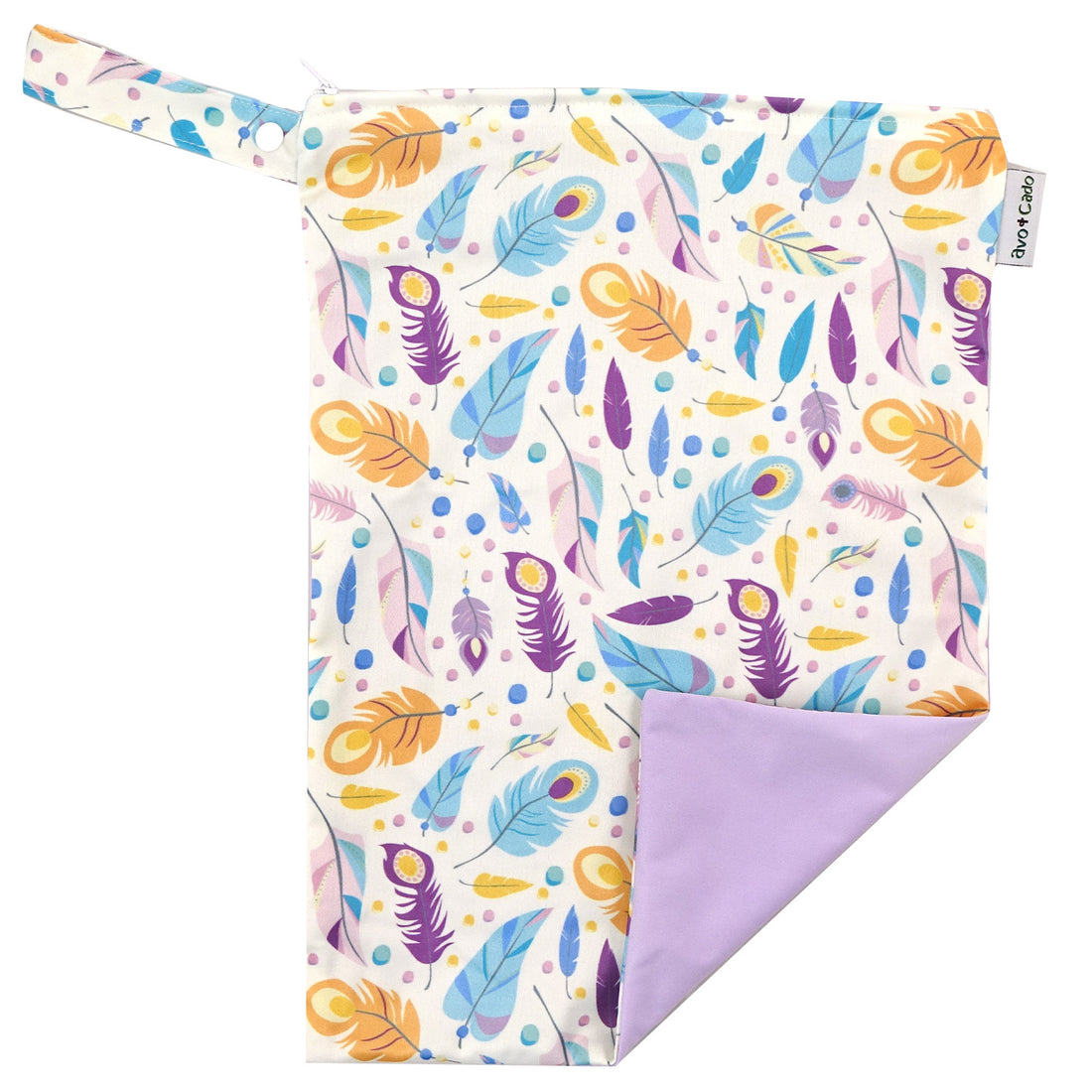 avo+cado Wetbag Medium med Et Rum - Feathers - Wetbag medium - MamaMilla