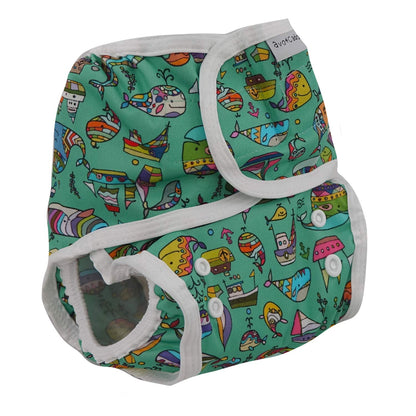 avo+cado one size sprout cover (hook &amp; loop) - Funky Pineapples, Groovy Whales, Happy Turtles, Jungle Leaves, Avocado Heroes - - MamaMilla