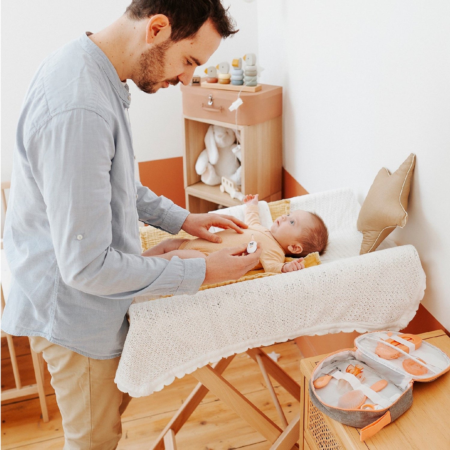 Babymoov Plejesæt til Baby - 9 ting - Peach - Plejesæt - MamaMilla