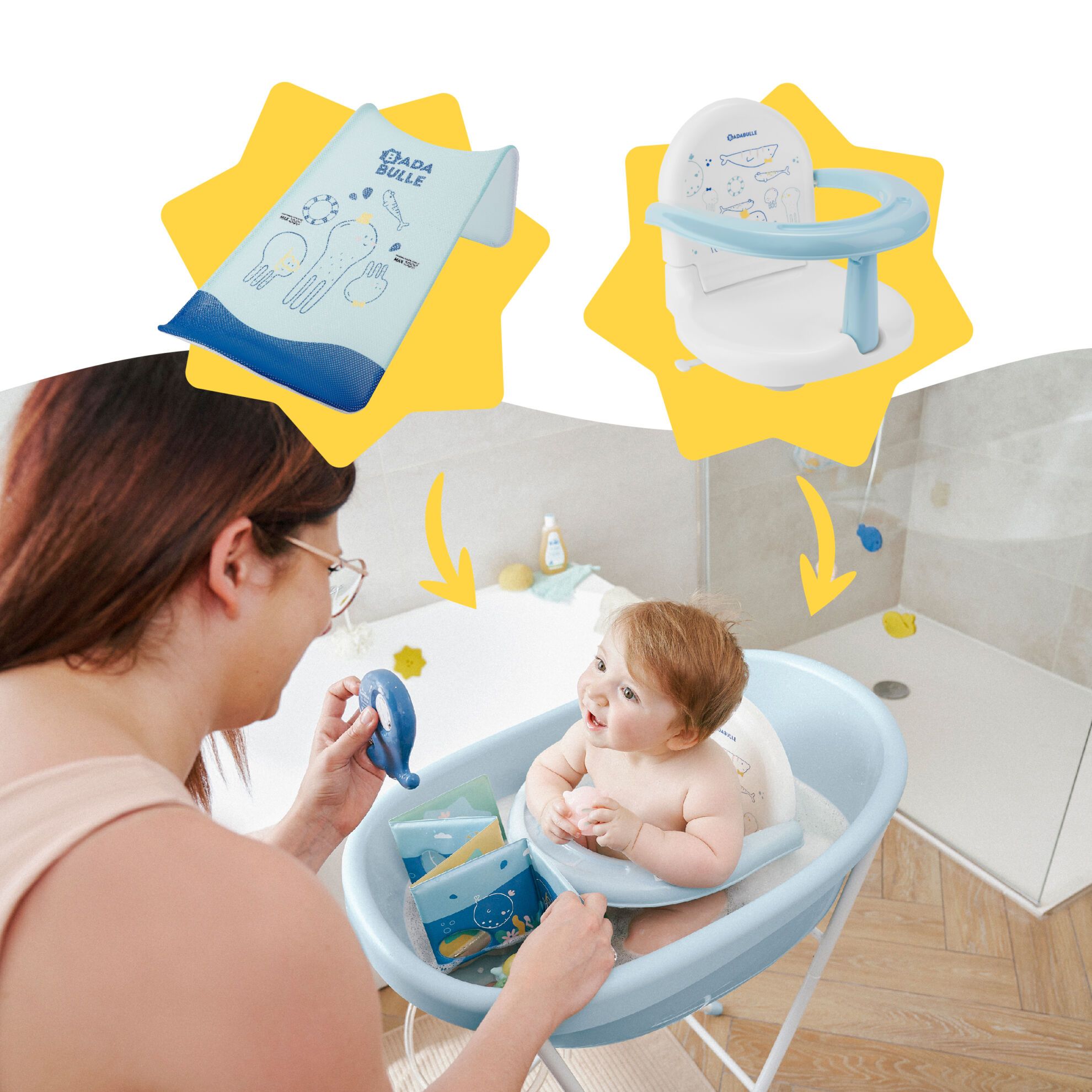 Babymoov Badekar - 0 mdr til 24 mdr - Lyseblå - Badekar - MamaMilla