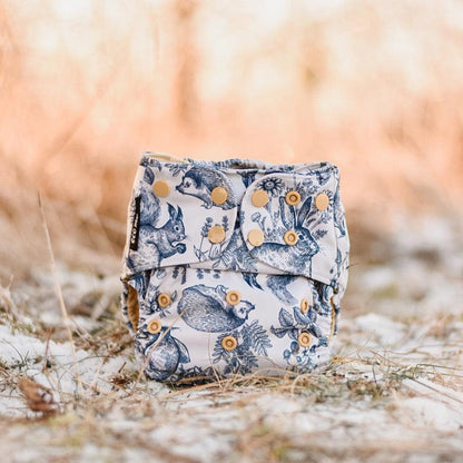 One Size Coolmax Pocket Diaper. Whimsey - - MamaMilla