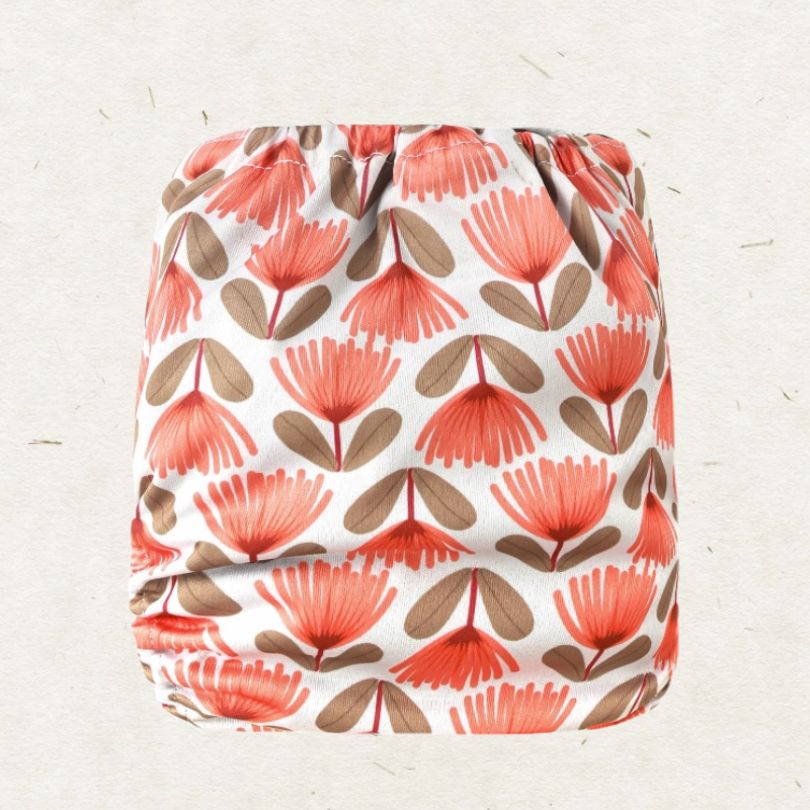 One Size Coolmax Pocket Diaper. Retro - - MamaMilla