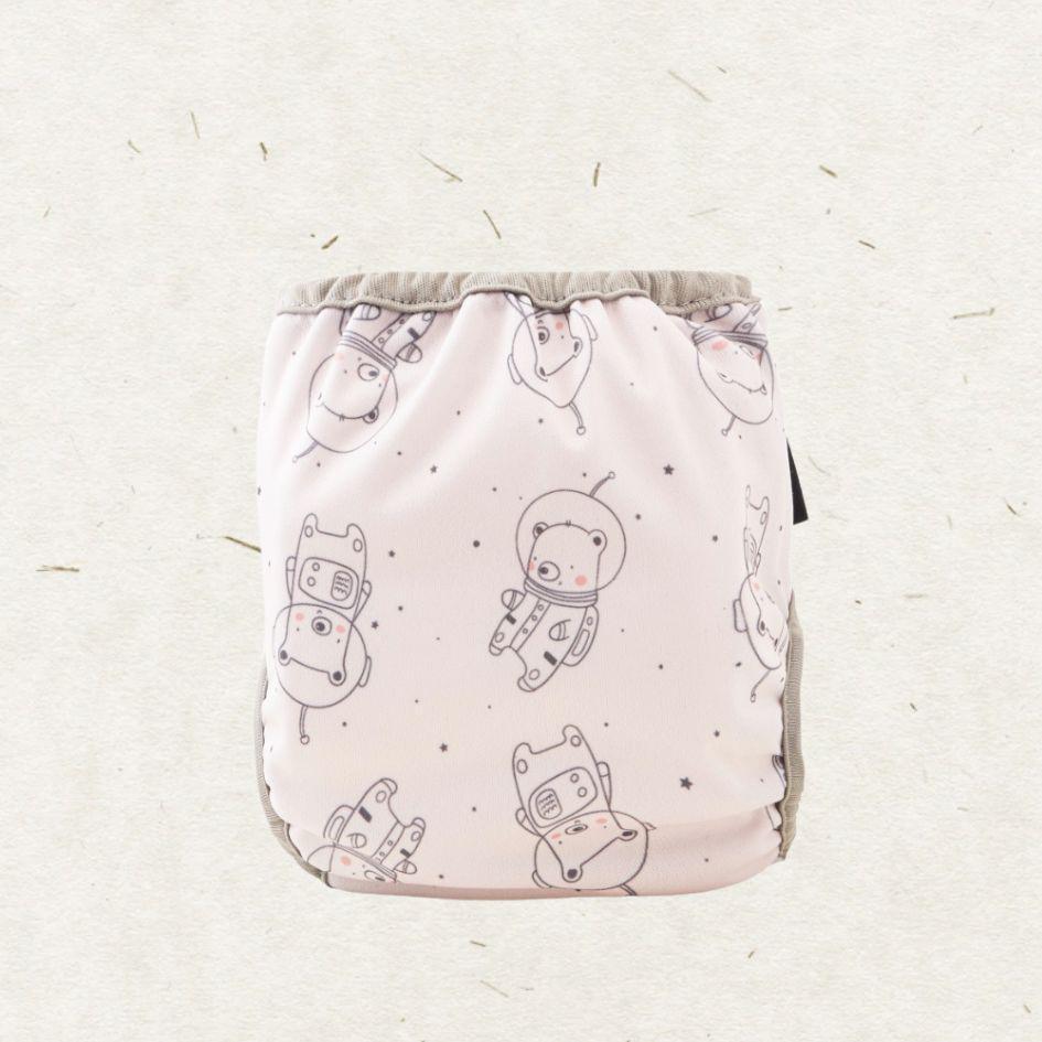 Newborn Diaper Cover. Space Teddy - - MamaMilla