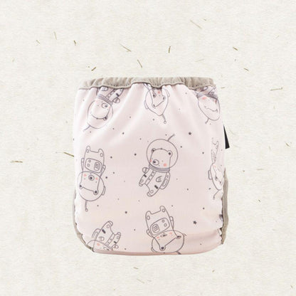 Newborn Diaper Cover. Space Teddy - - MamaMilla