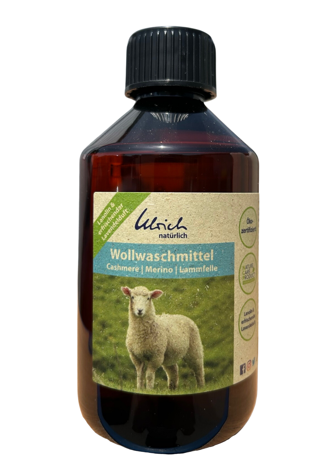 Ulrich Natürlich vaskemiddel til cashmere, merino og lammeskind med lavendel - 250 ml - Vaskemiddel (uld) - MamaMilla