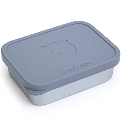 BEARFOOT Bento Stål Madkasse Med 4/6 Rum (justerbar) - Blue: 700 ml - Madkasse - MamaMilla