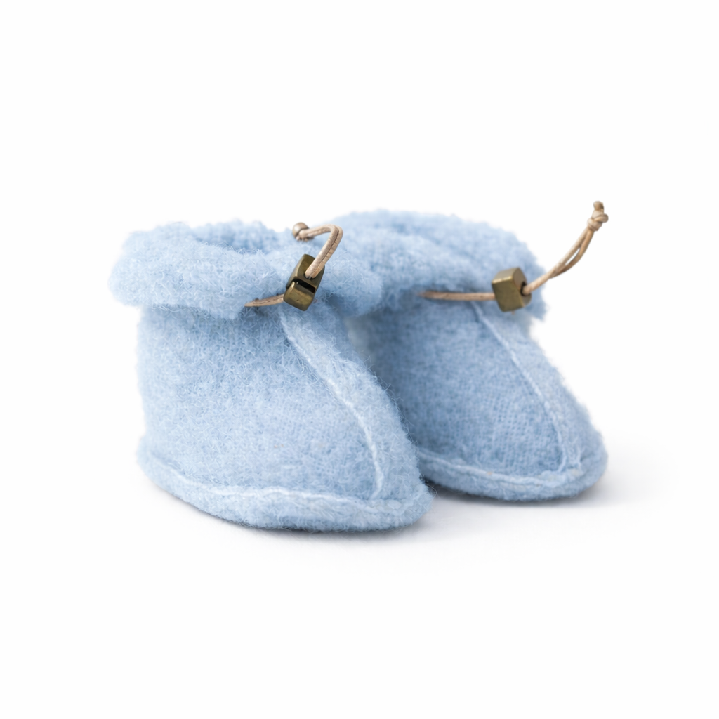 Baby hjemmesko af 100% økologisk fåreuld