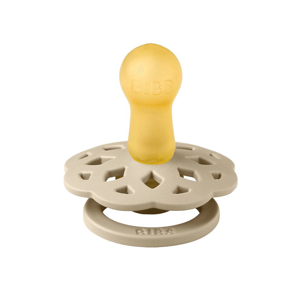 BIBS Boheme rund sut str. 1 – Vanilla/Dark Oak (2-pack) - MamaMilla