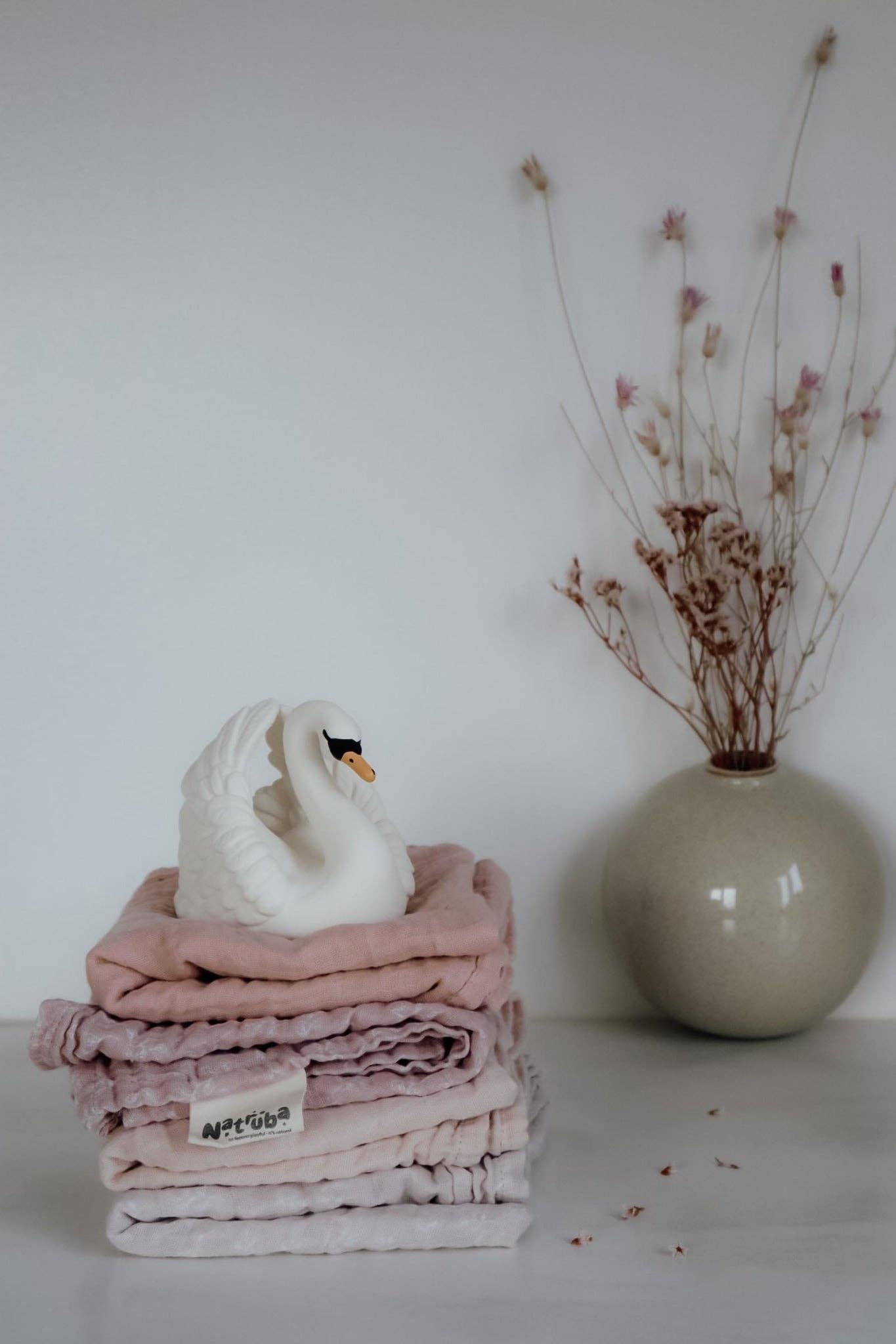 Natruba Stofbleer i Økologisk Muslin - 2 styk - Cream - Stofbleer - MamaMilla