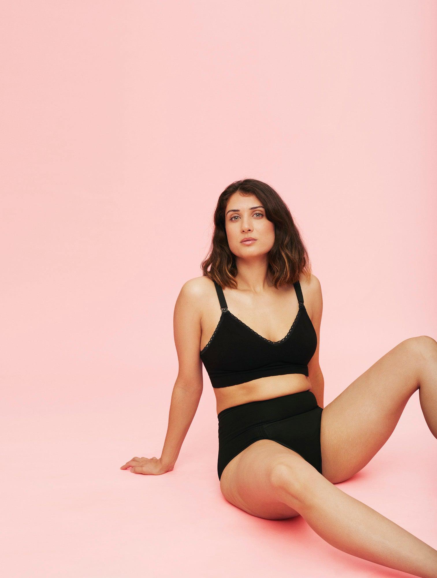 Momkind amme BH i bambus - Sort - Ammetøj - MamaMilla