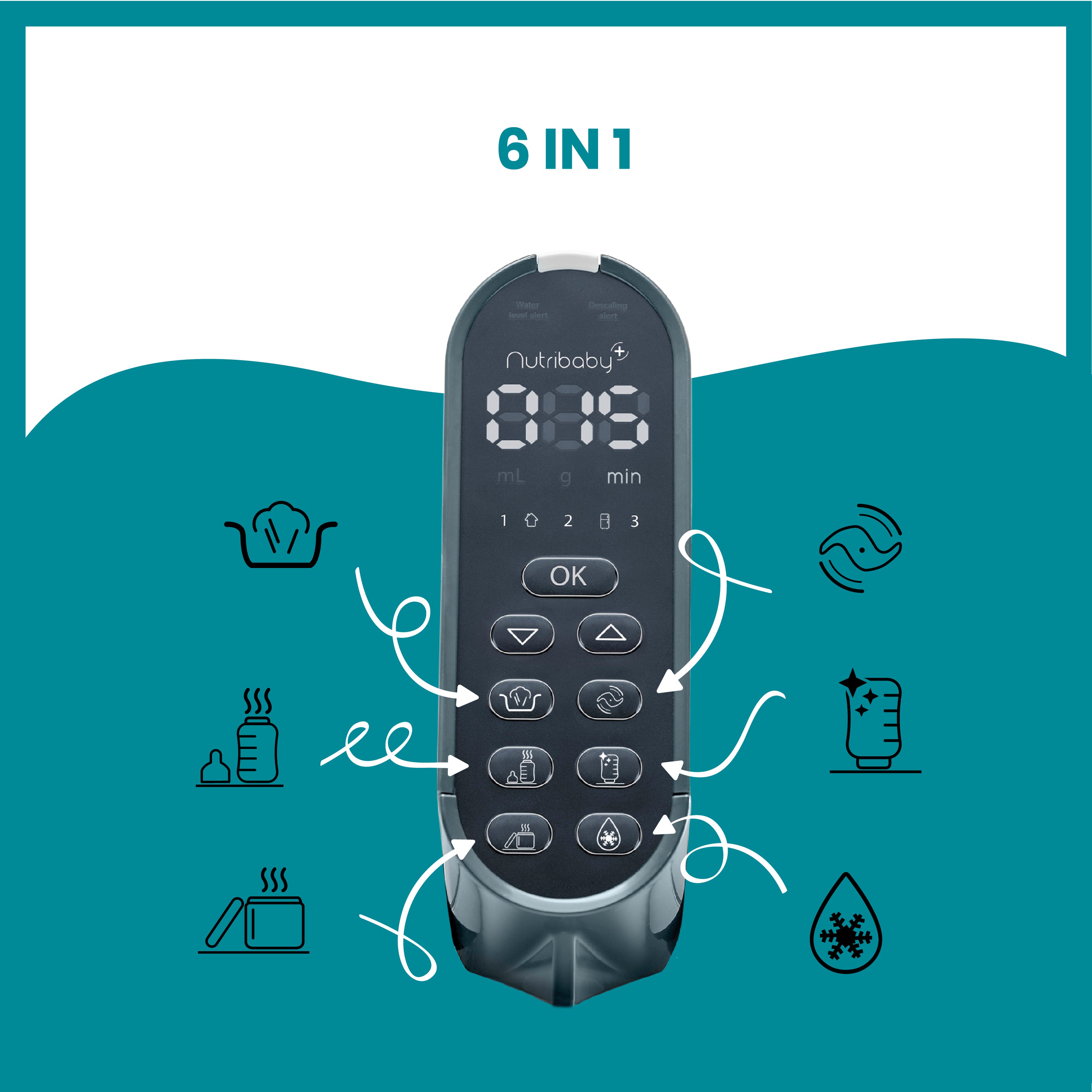 Babymoov Madmaskine - Nutribaby Plus - Grå - Madmaskine - MamaMilla