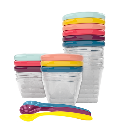 Babymoov snackbøtter - Multisæt med skeer - Grød - MamaMilla