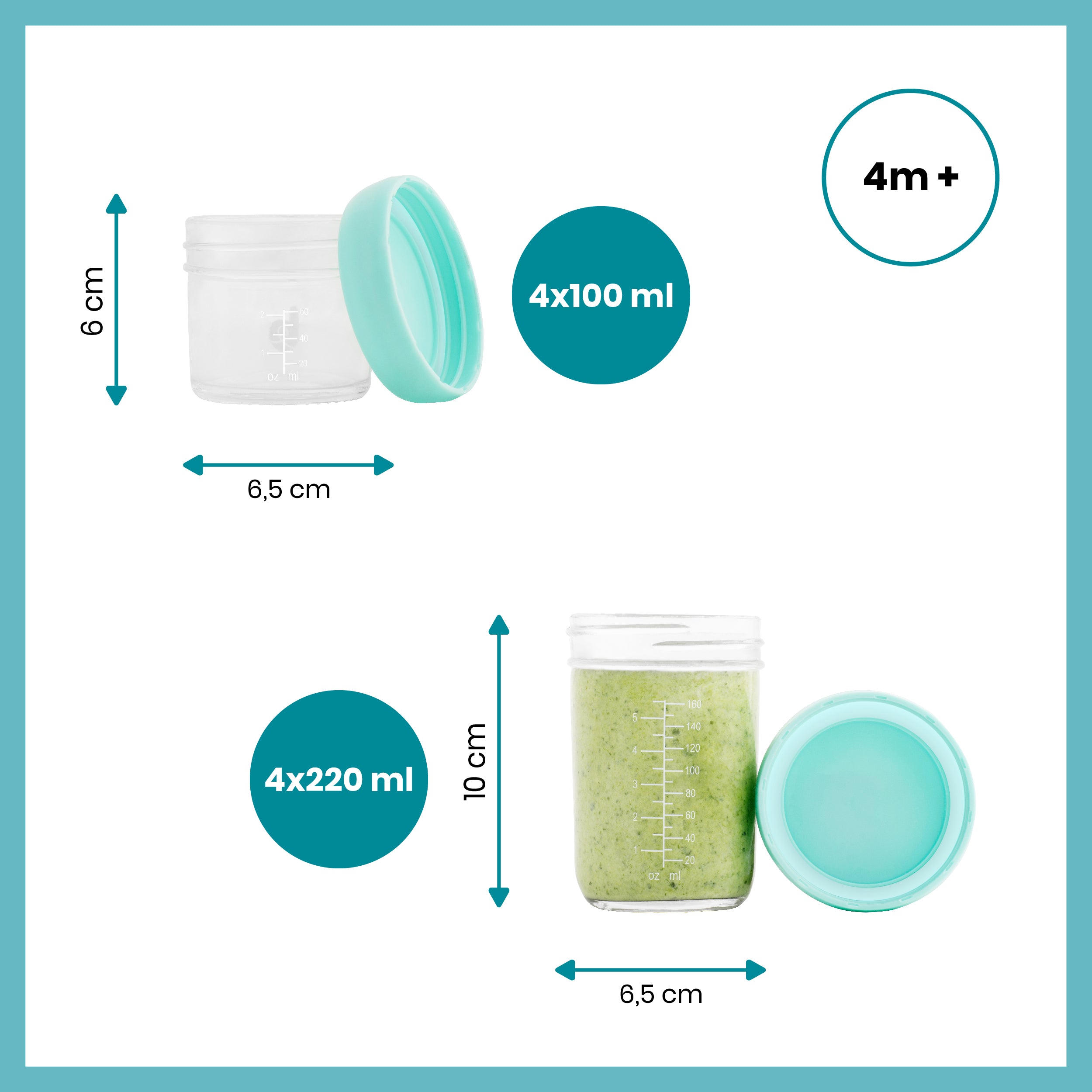 Babymoov glasbøtter - Multisæt - Spise-service - MamaMilla