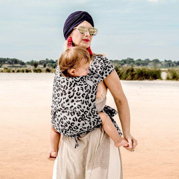 Fidella Fly Tai Bæresele - Leopard Silver - Baby - bæresele - MamaMilla