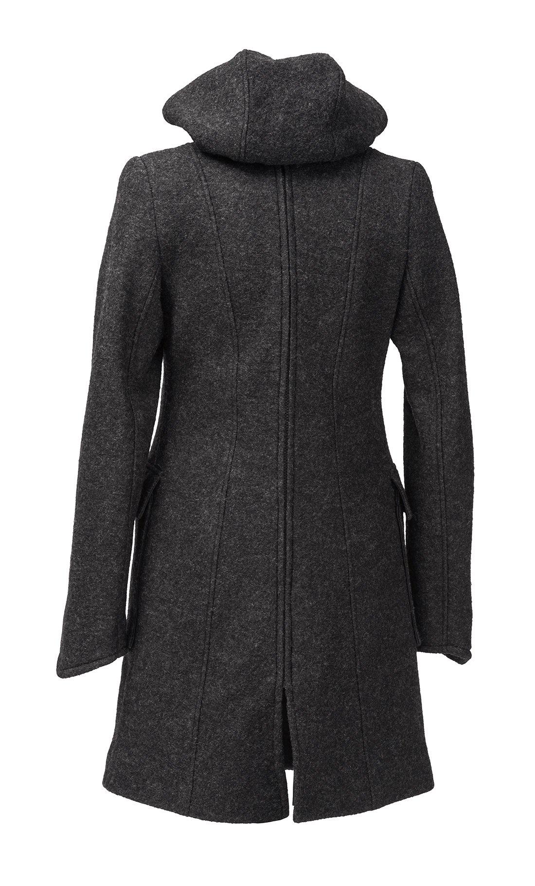 Mamalila 4i1 bære- og graviditetsjakke også til rygbæring - Uld - Anthracite - Bærejakke - MamaMilla