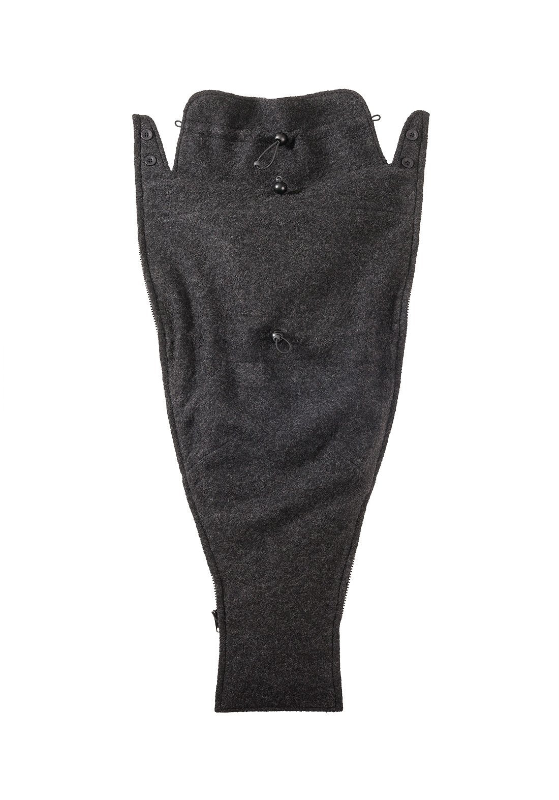 Mamalila 4i1 bære- og graviditetsjakke også til rygbæring - Uld - Anthracite - Bærejakke - MamaMilla