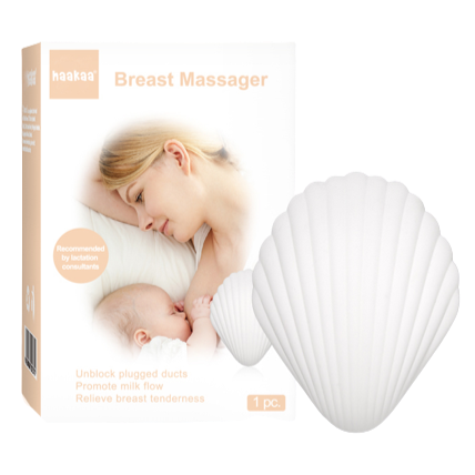 Haakaa silikonevibrator til tilstoppede mælkegange og brystbetændelse - Vibrator - MamaMilla