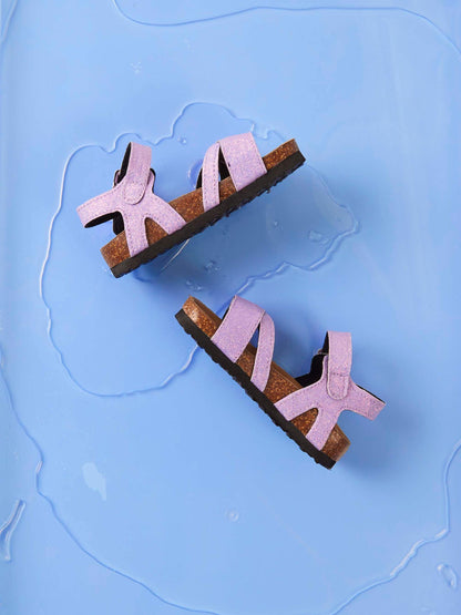 Name it sandal med glimmer - Sand verbena - sandal - MamaMilla