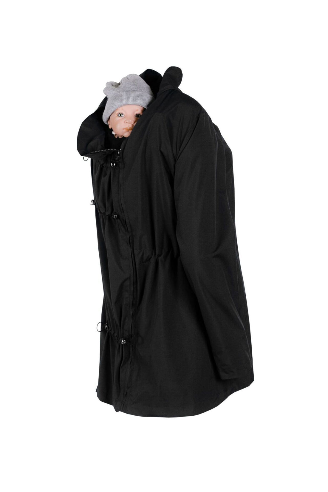 Wombat &amp; Co. NUMBAT 4-i-1 overgangsjakke til gravide/bærejakke - Sort - Bærejakke - MamaMilla