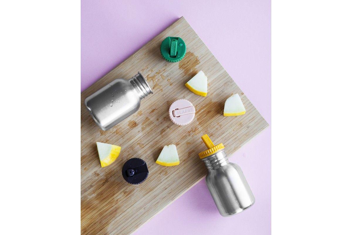 BLAFRE drikkedunk i rustfrit stål - 300 ml - Marineblå - Drikkedunk i stål - MamaMilla