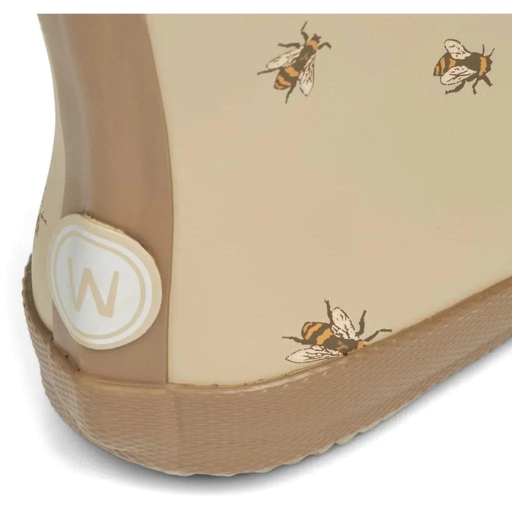 Wheat printet Muddy gummistøvler - Gravel bumblebee - gummistøvler - MamaMilla