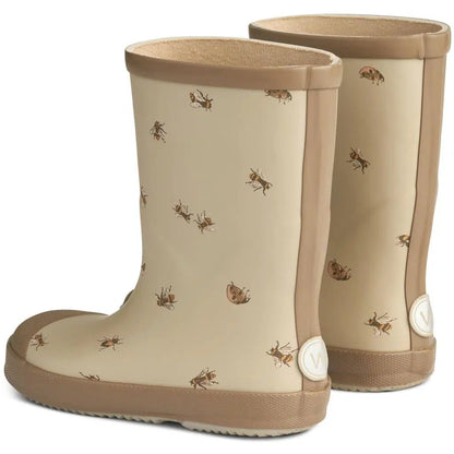 Wheat printet Muddy gummistøvler - Gravel bumblebee - gummistøvler - MamaMilla