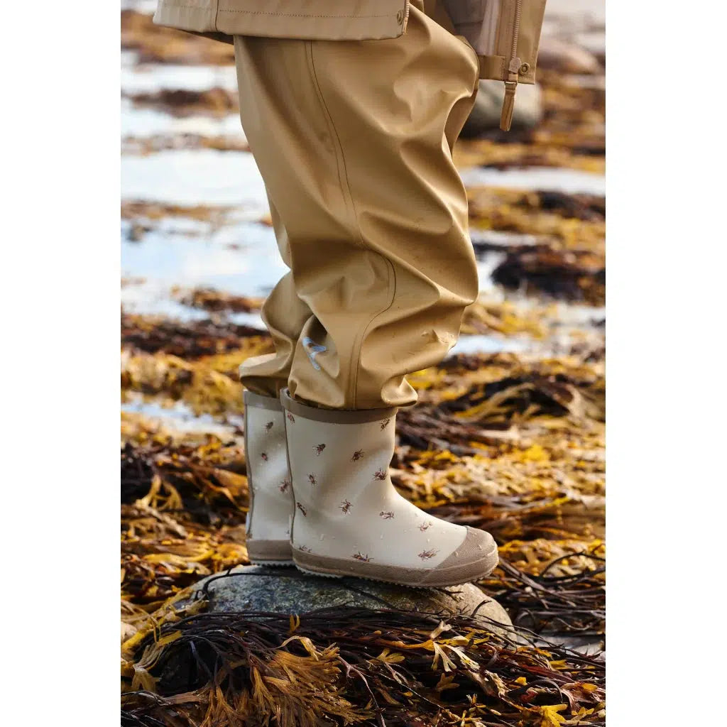 Wheat printet Muddy gummistøvler - Gravel bumblebee - gummistøvler - MamaMilla