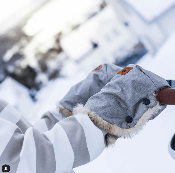 EasyGrow barnevognsmuffer i strik - Sort - Tilbehør til barnevogn - MamaMilla