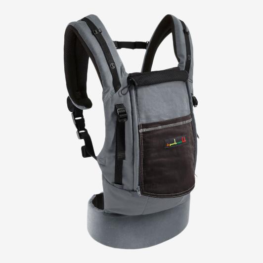 Je porte mon bebe bæresele - Mørkegrå - bæresele - MamaMilla