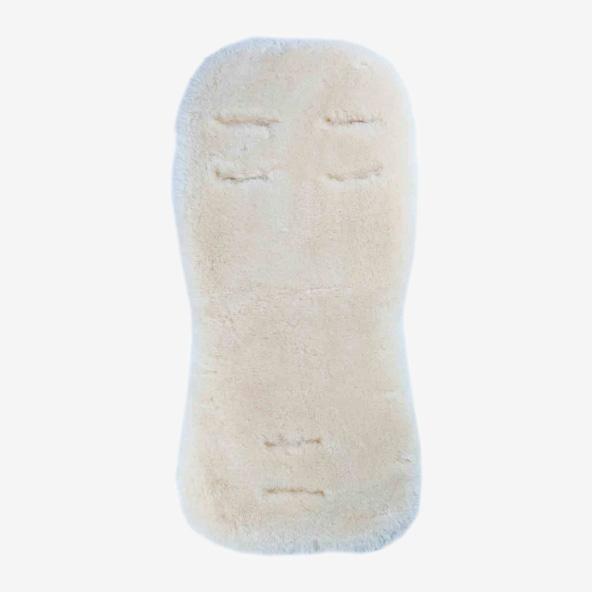 EasyGrow lammeskindstæppe til barnevognen - Off white - Lammeskindsindlæg - MamaMilla