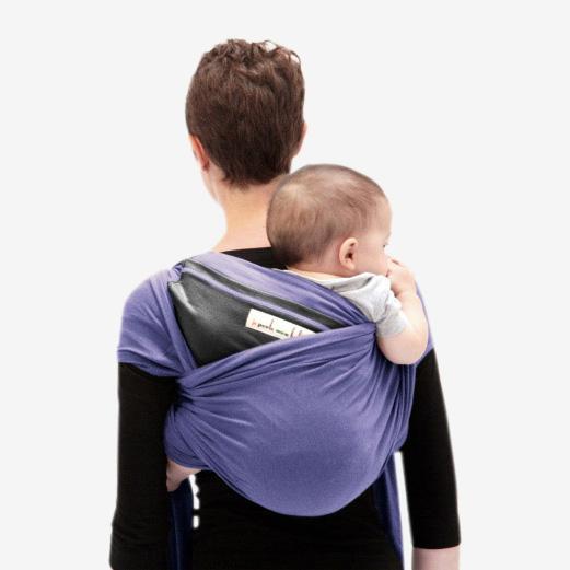 Love radius strækvikle original - Lilla/Mørkegrå - vikle - MamaMilla