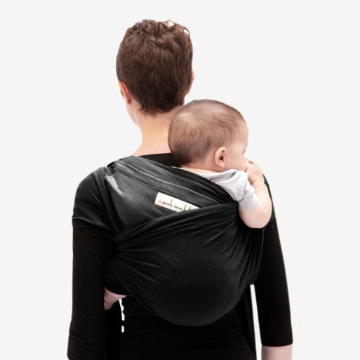 Love radius strækvikle original - Sort/Koksgrå - vikle - MamaMilla