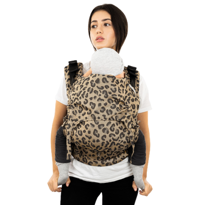 Fidella Fusion Fullbuckle Bæresele - Leopard Guld - Baby - Bæresele - MamaMilla