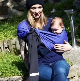 Love radius ringslynge - Sortgrå/Lilla - ringslynge - MamaMilla