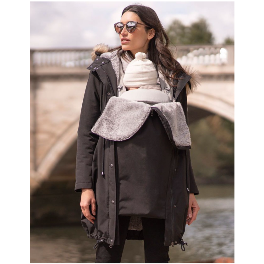 Seraphine Vente- og bærejakke 3-i-1- Valetta - Black - Bærejakke - MamaMilla